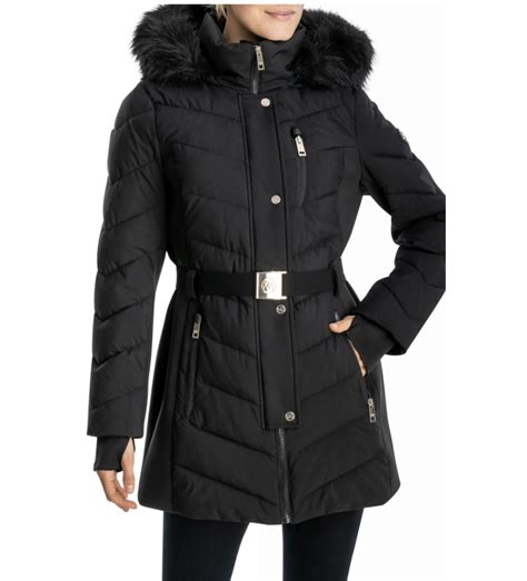 winterjassen dames michael kors|michael kors winter jacket women.